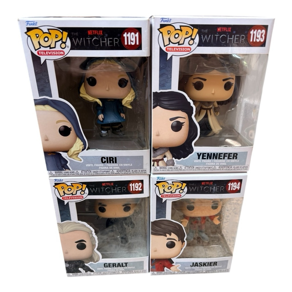 Funko Pop! Television: The Witcher Action Figures Complete Set of 4